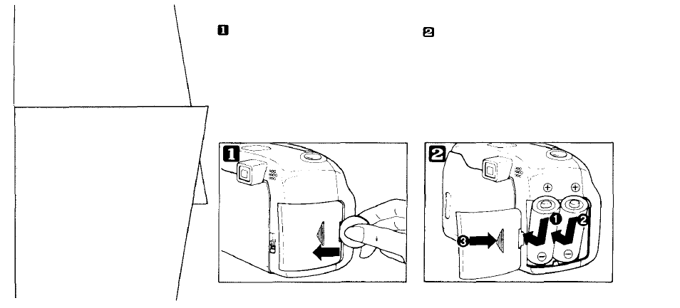 Before you begin, Loading the batteries, Begin··· loading the batteries | Before you | Olympus infinity zoom 210 User Manual | Page 7 / 50