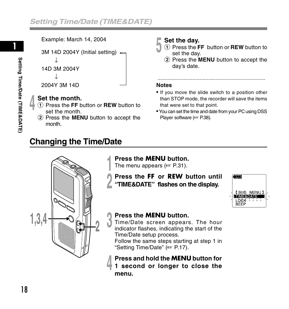 Olympus DS-4000 User Manual | Page 18 / 60