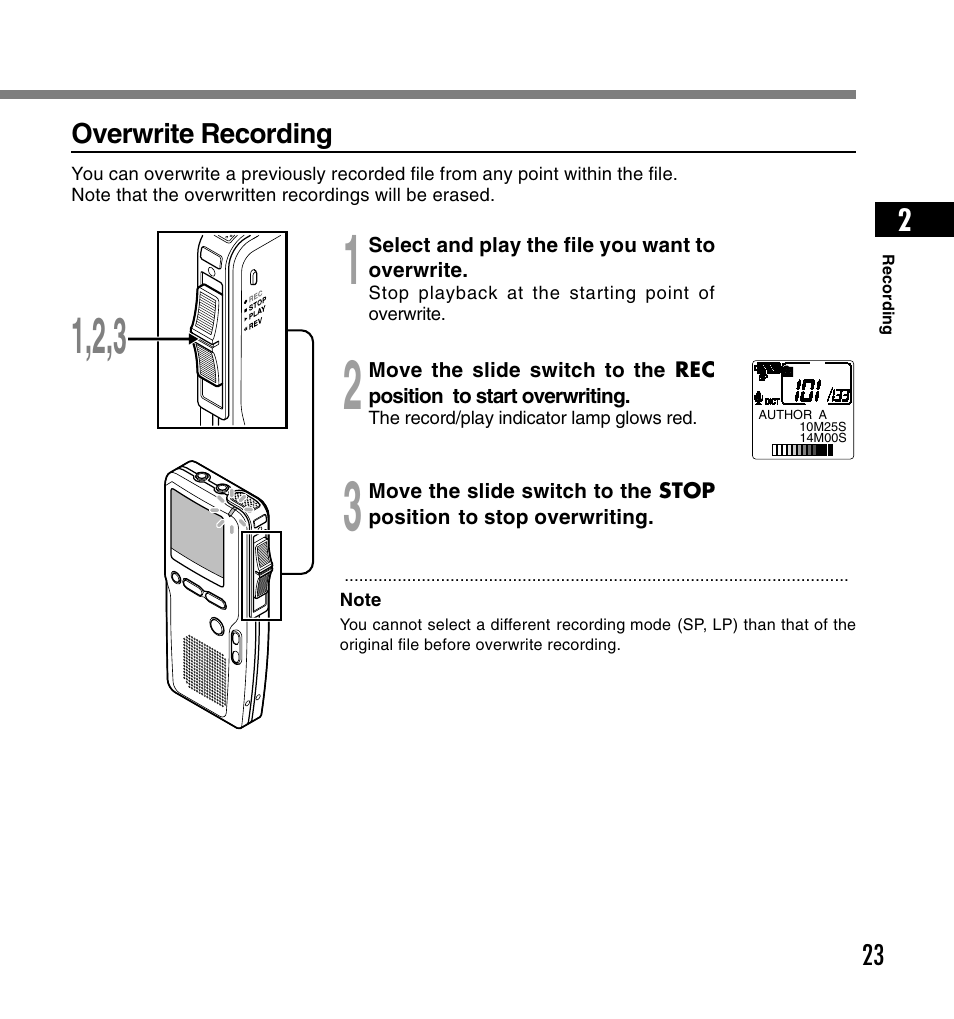 Olympus DS-4000 User Manual | Page 23 / 60