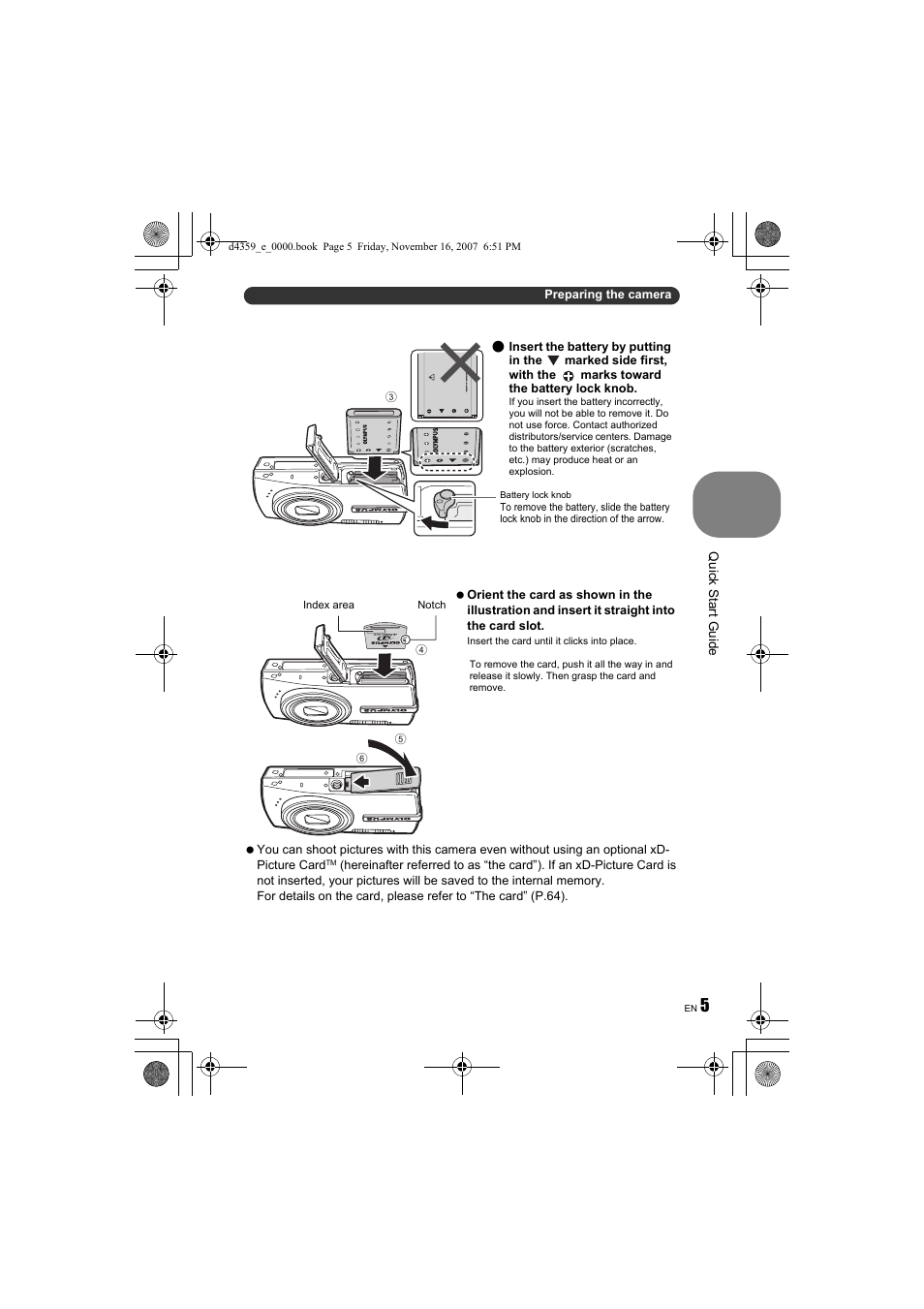 Olympus 840 User Manual | Page 5 / 84