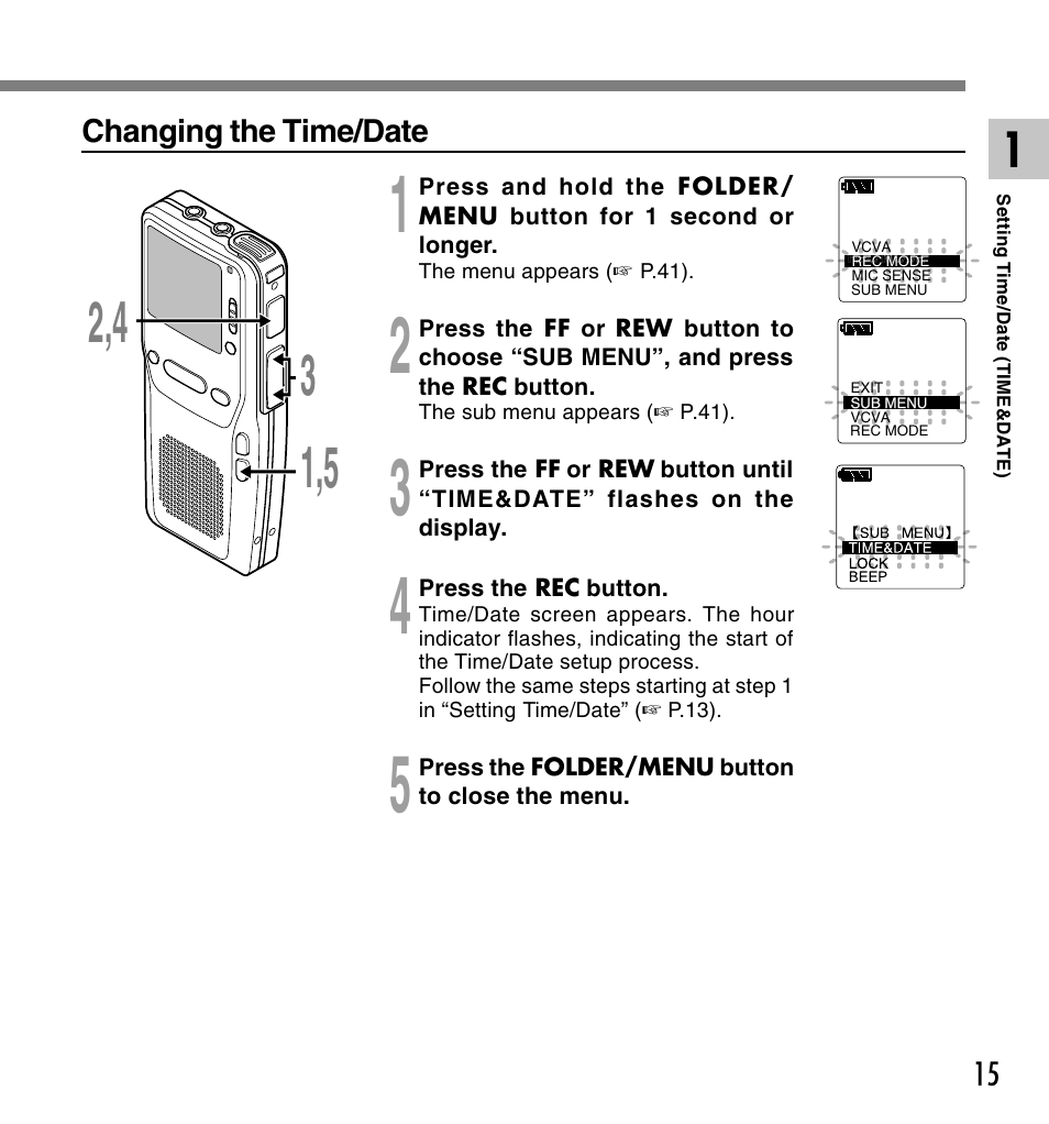 Olympus DS-2300 User Manual | Page 15 / 86