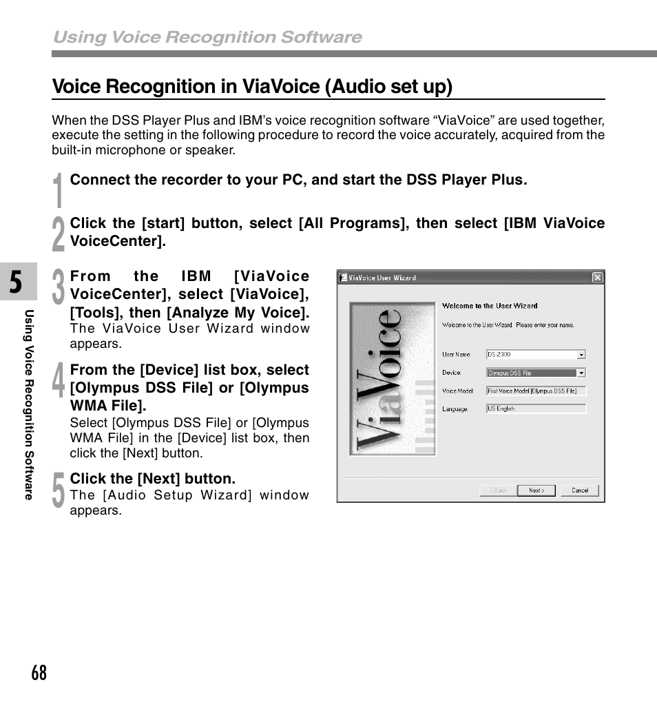 Olympus DS-2300 User Manual | Page 68 / 86