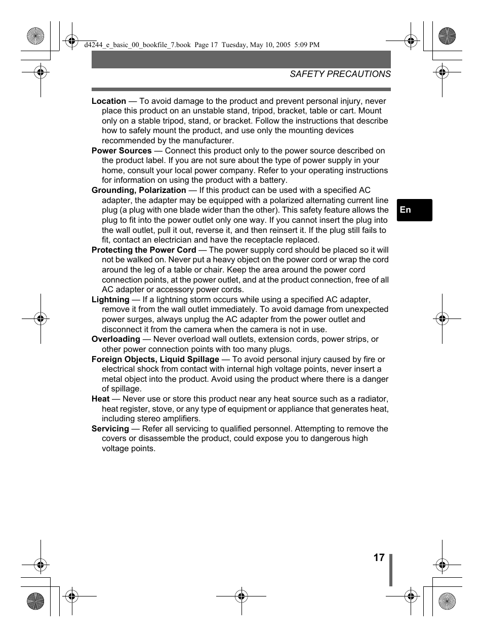 Olympus STYLUS 800 User Manual | Page 17 / 92