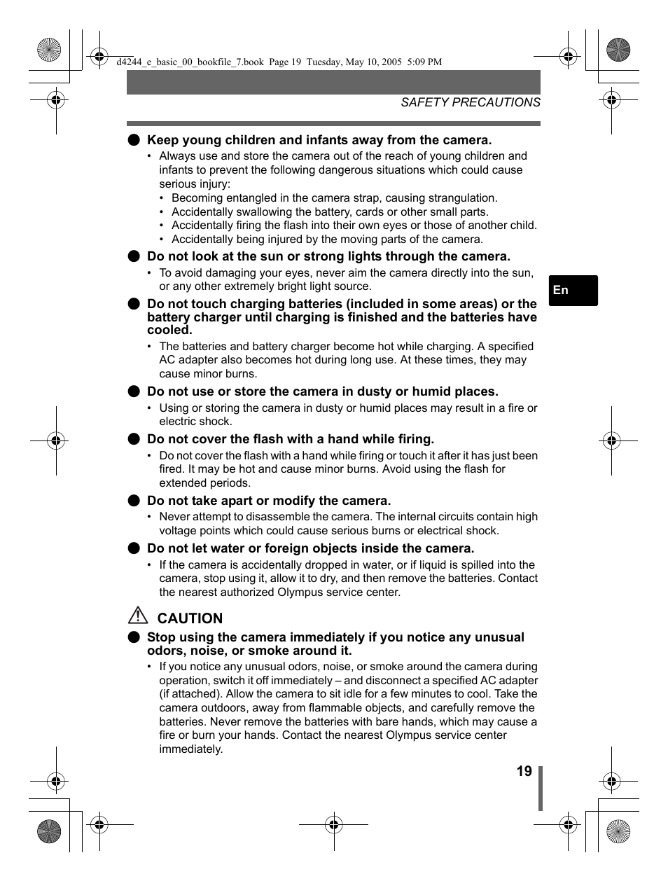 Olympus STYLUS 800 User Manual | Page 19 / 92