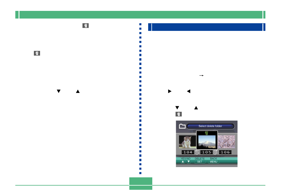 Deleting all images in selected folders, E-112 | Olympus E-100 User Manual | Page 13 / 52