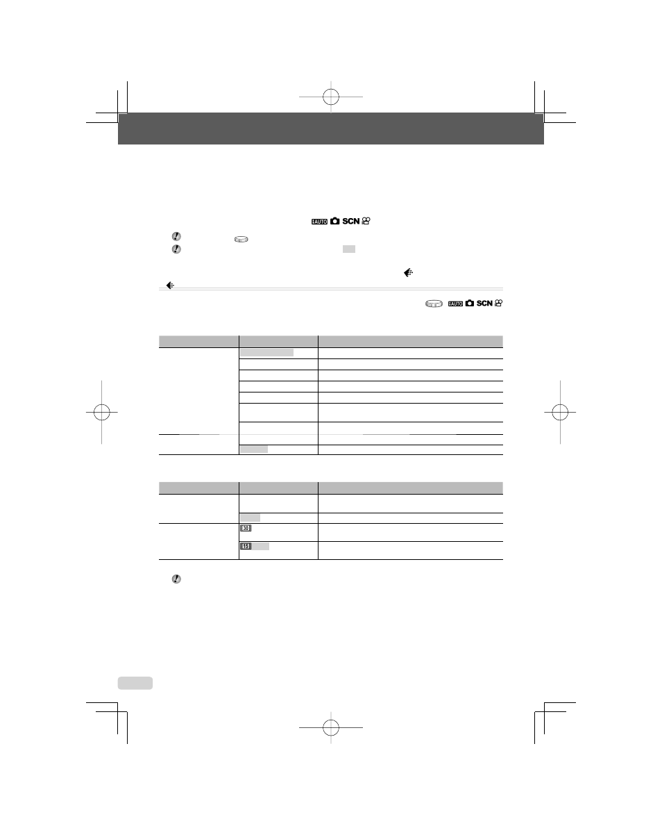 Menus for shooting functions | Olympus 1060 User Manual | Page 28 / 78