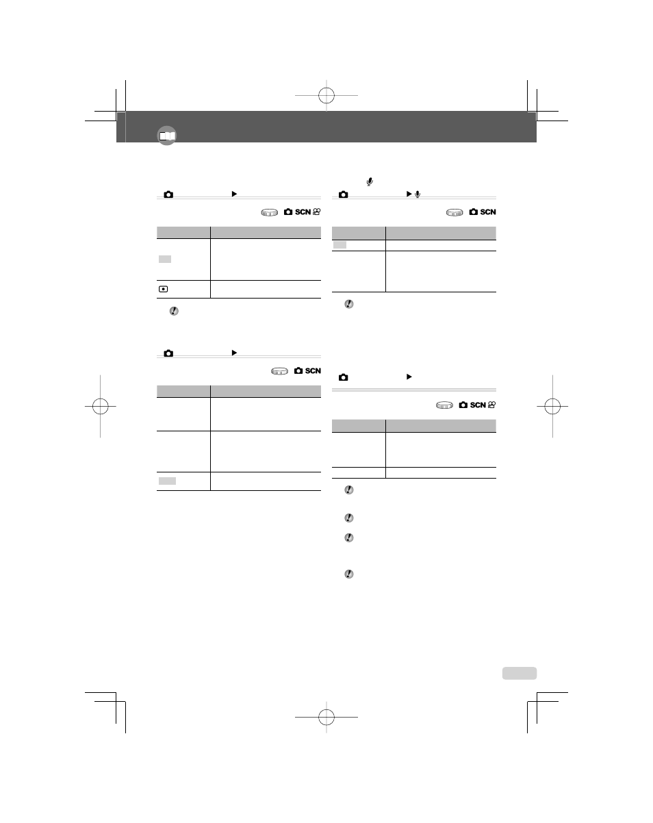 Selecting the focusing area [af mode, Recording sound when shooting stillimages | Olympus 1060 User Manual | Page 31 / 78