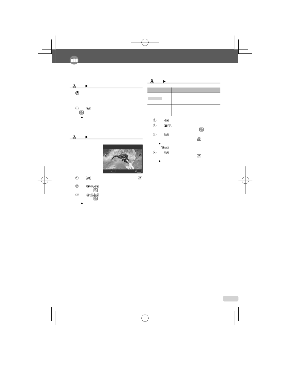 Creating an index of 9 frames from amovie [index, Extracting a clip from a movie [edit | Olympus 1060 User Manual | Page 39 / 78