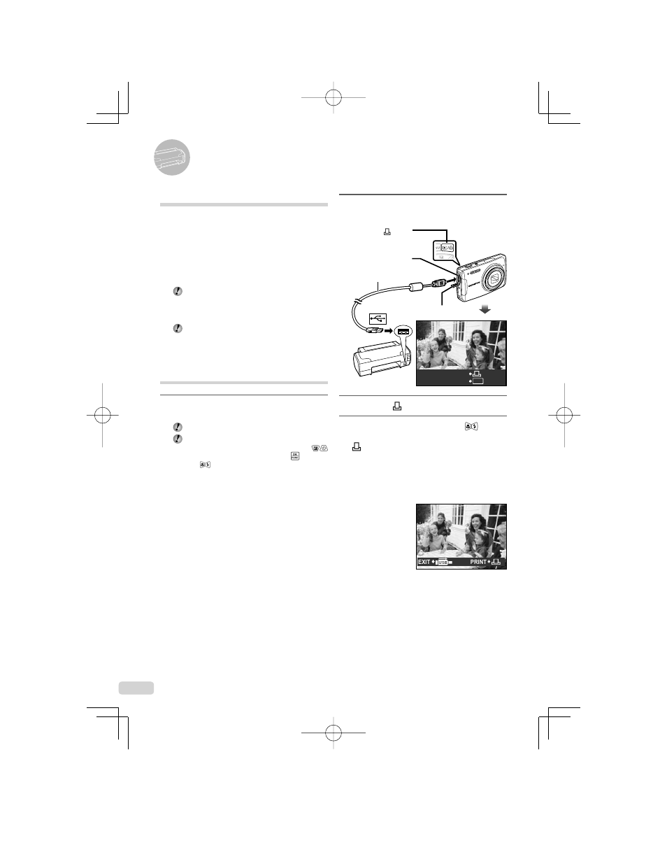 Printing, Direct printing (pictbridge) | Olympus 1060 User Manual | Page 50 / 78