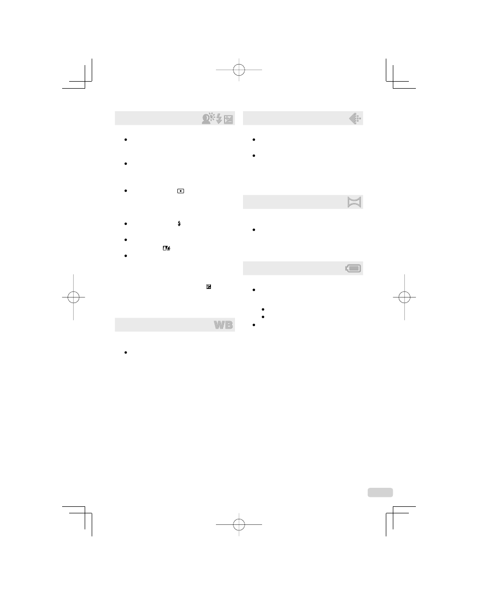 Exposure (brightness), Color hue, Image quality | Panorama, Batteries | Olympus 1060 User Manual | Page 61 / 78