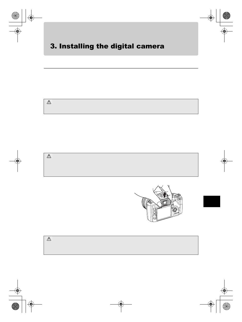 Installing the digital camera, Check the digital camera | Olympus PT-E05 User Manual | Page 57 / 284