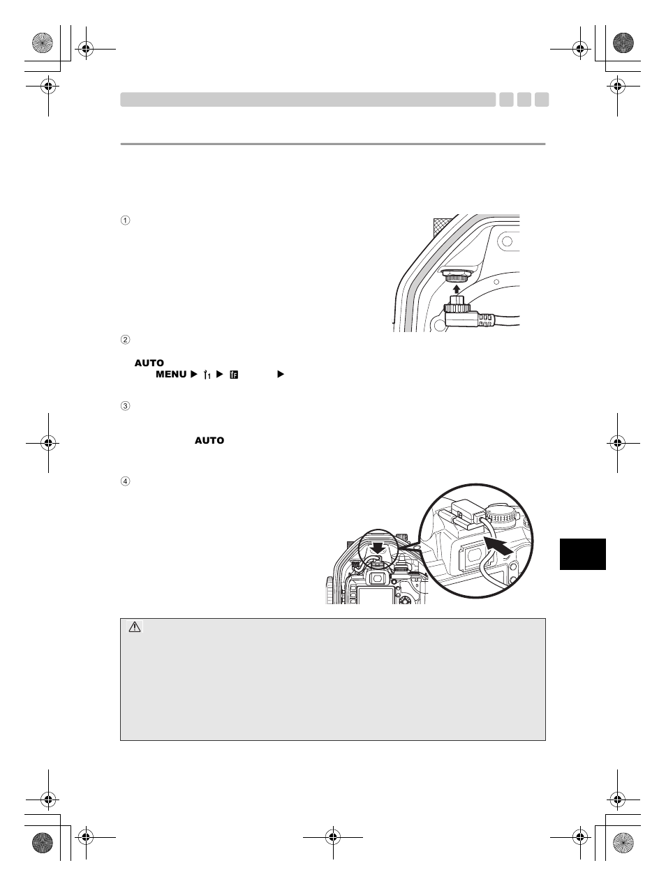 Using the electronic flash with the ttl cable | Olympus PT-E05 User Manual | Page 61 / 284