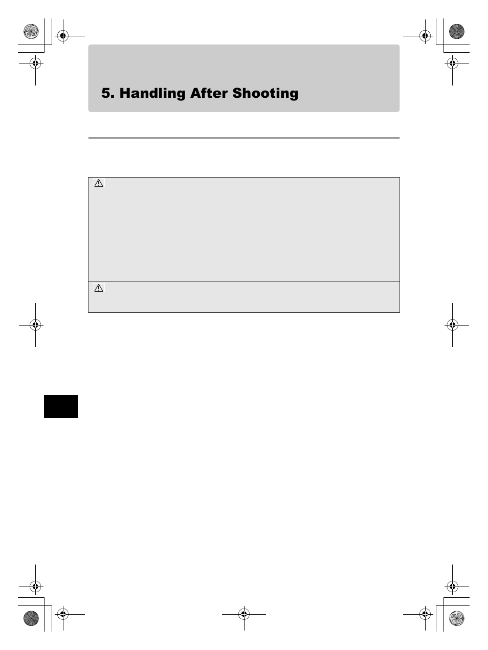 Handling after shooting, Wipe off any waterdrop | Olympus PT-E05 User Manual | Page 70 / 284