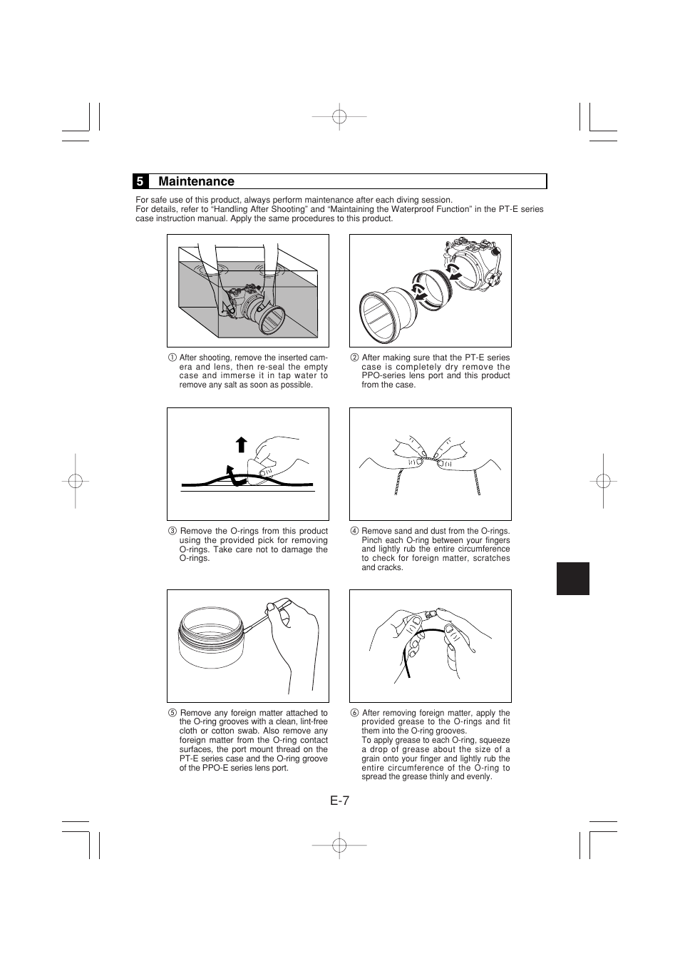 5maintenance | Olympus PER-E01 User Manual | Page 17 / 60