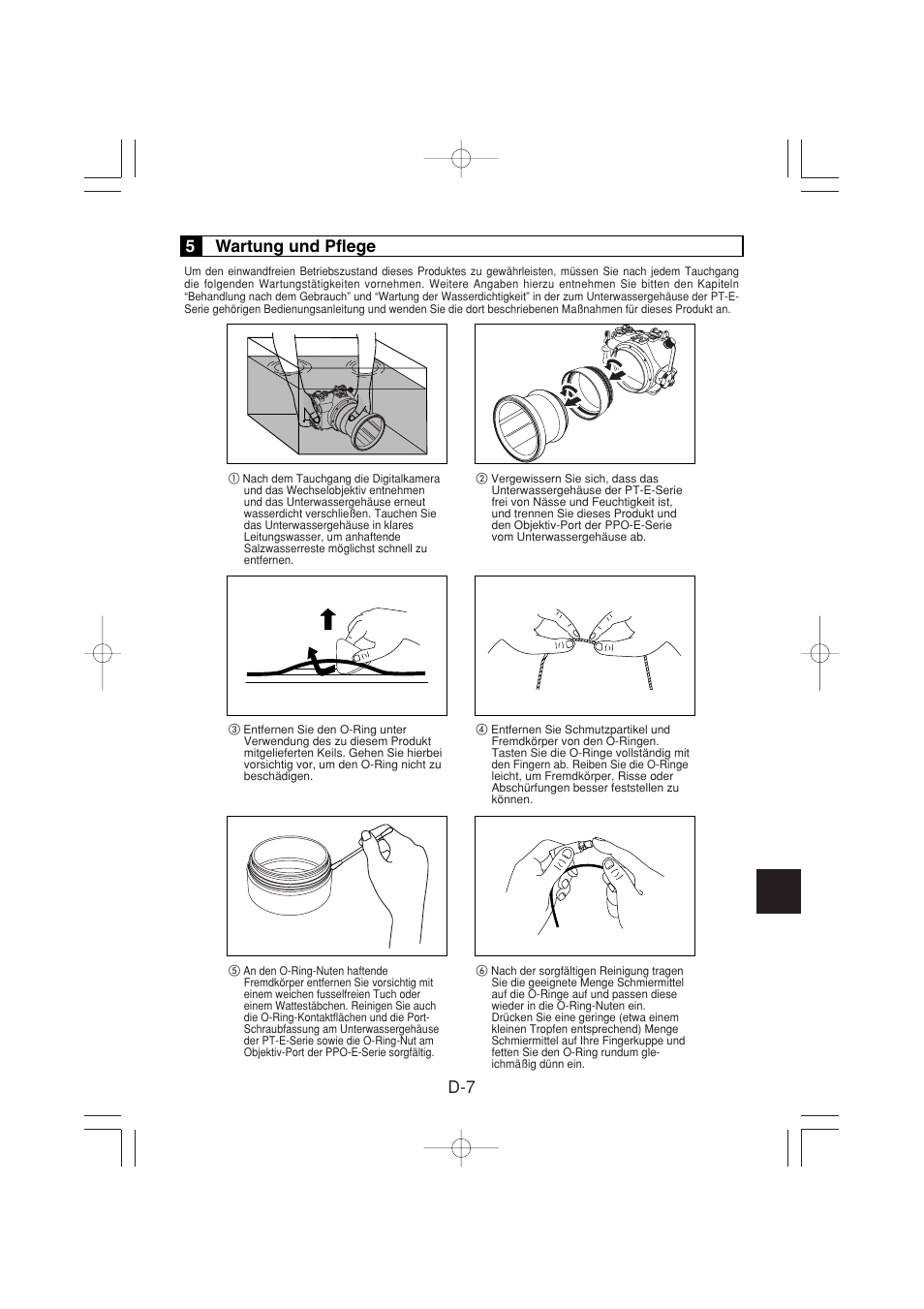 5wartung und pflege | Olympus PER-E01 User Manual | Page 33 / 60