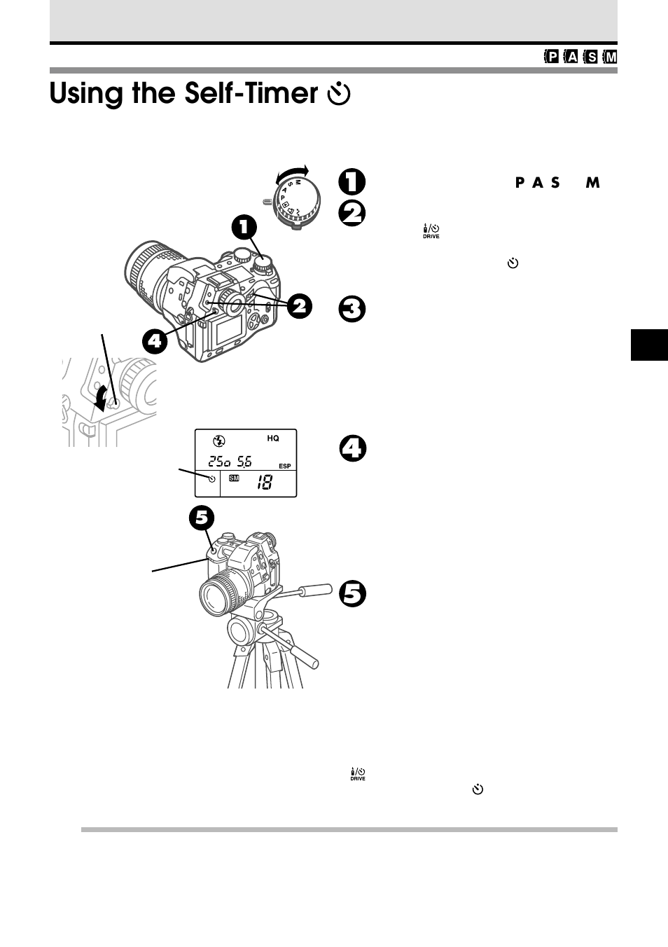 Using the self-timer | Olympus VT1621-01 User Manual | Page 115 / 202