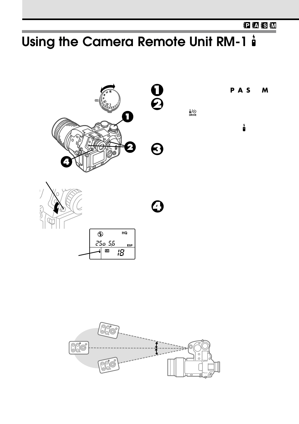 Using the camera remote unit rm-1 | Olympus VT1621-01 User Manual | Page 116 / 202