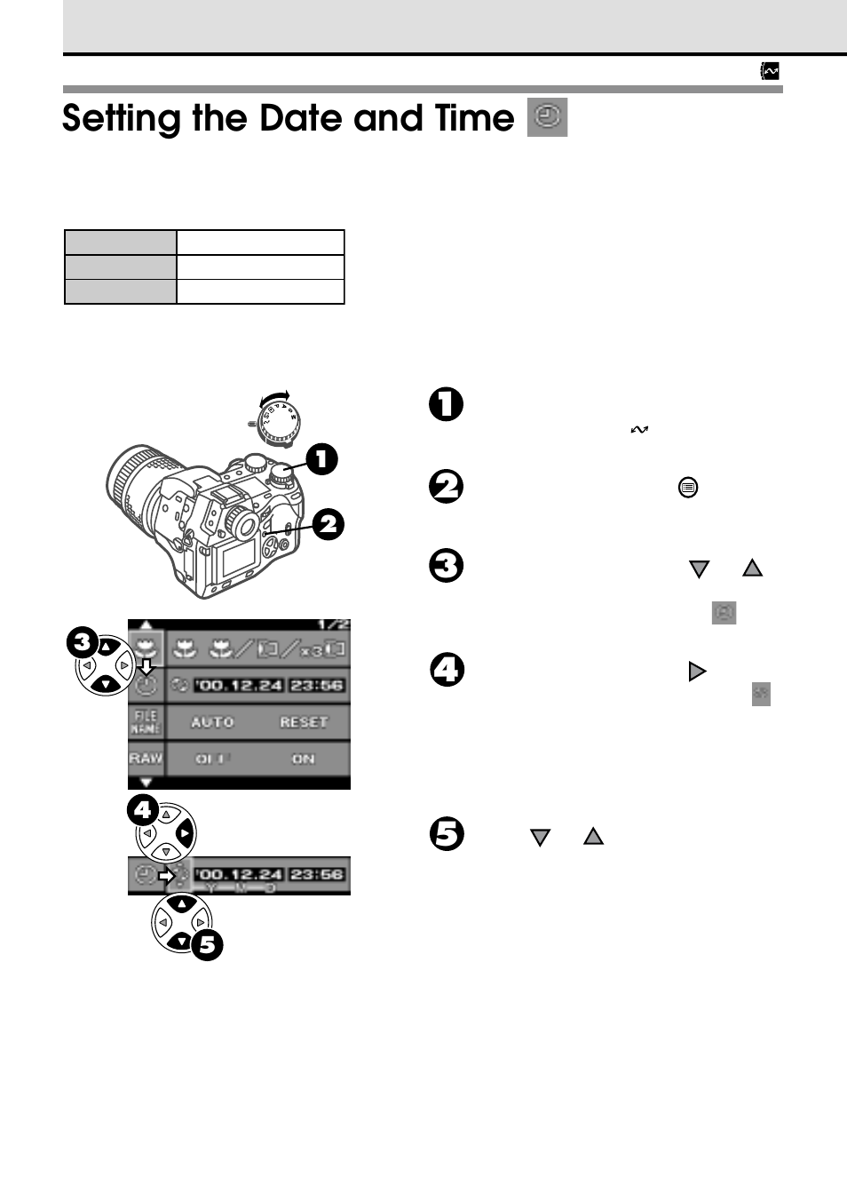 Setting the date and time | Olympus VT1621-01 User Manual | Page 128 / 202