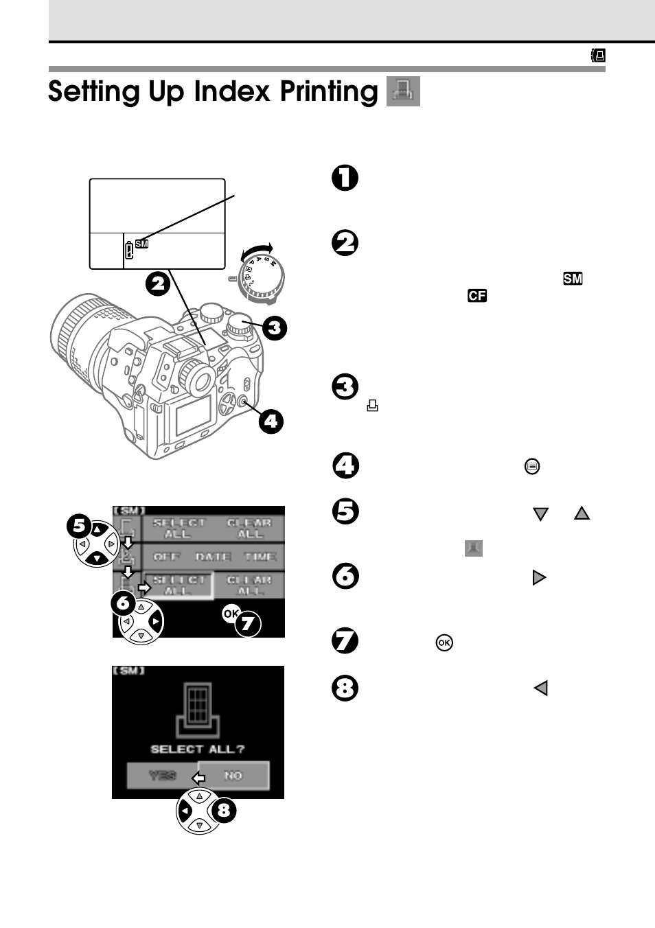 Setting up index printing | Olympus VT1621-01 User Manual | Page 164 / 202