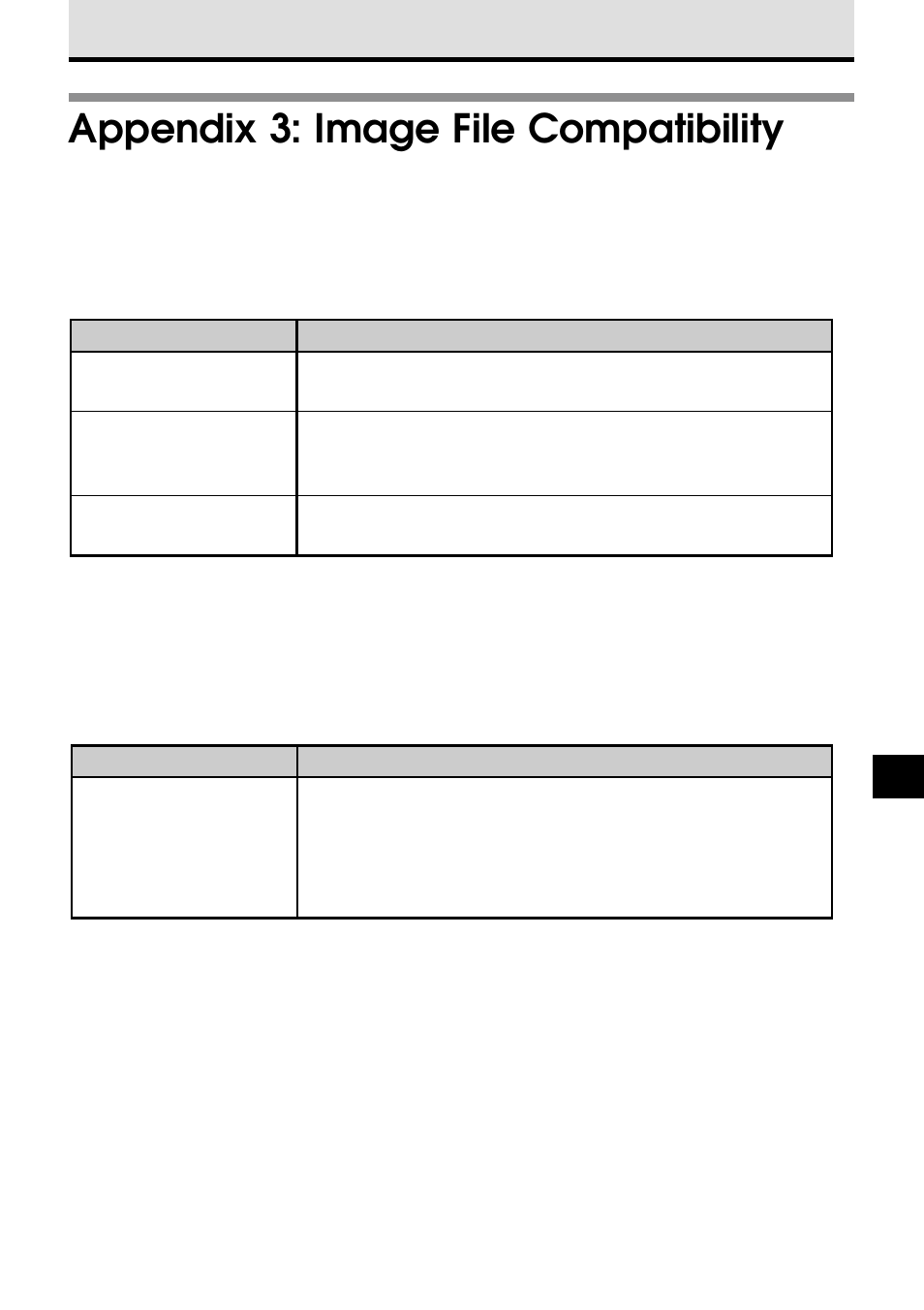 Appendix 3: image file compatibility | Olympus VT1621-01 User Manual | Page 183 / 202