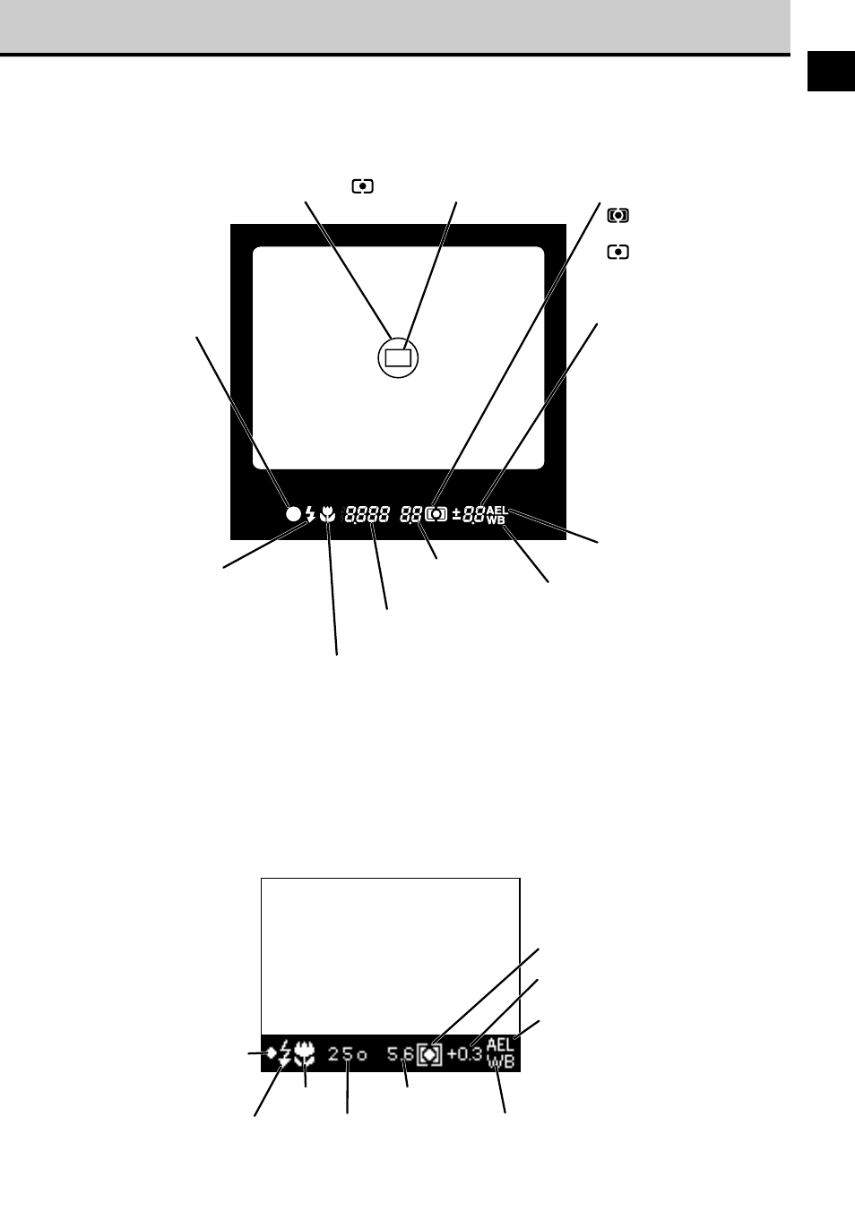 17 viewfinder monitor display (during shooting) | Olympus VT1621-01 User Manual | Page 19 / 202