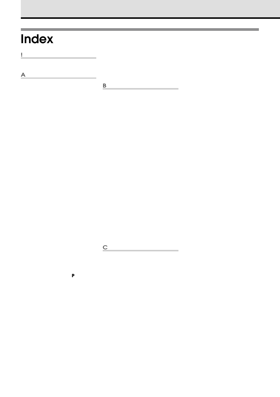 Index | Olympus VT1621-01 User Manual | Page 198 / 202