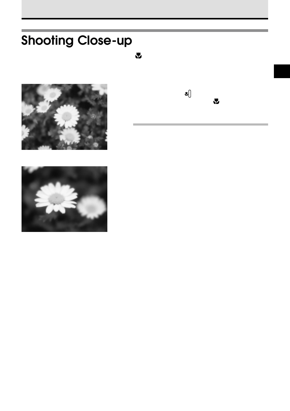 Shooting close-up | Olympus VT1621-01 User Manual | Page 61 / 202