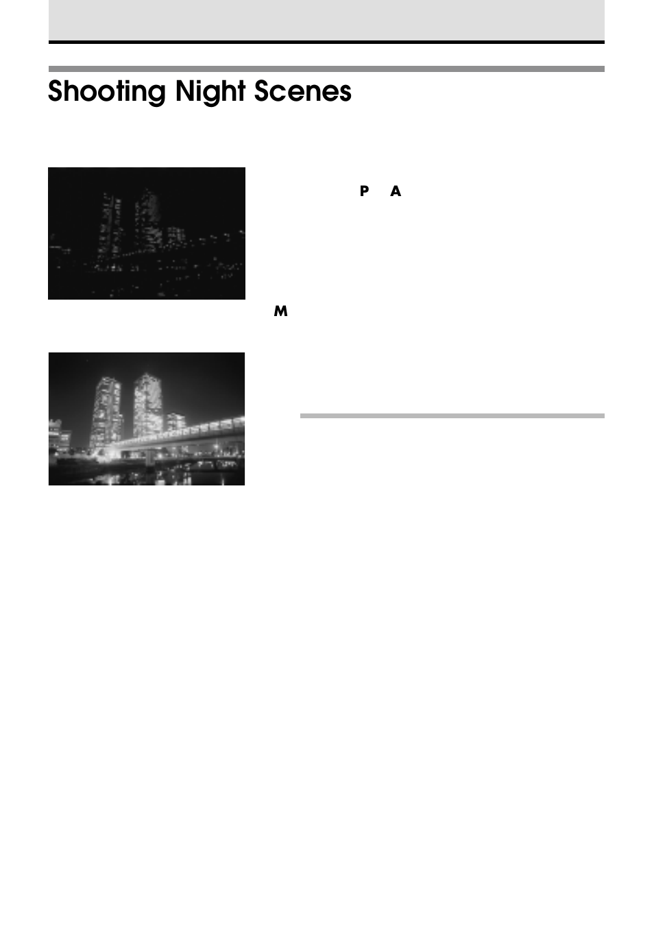 Shooting night scenes | Olympus VT1621-01 User Manual | Page 62 / 202