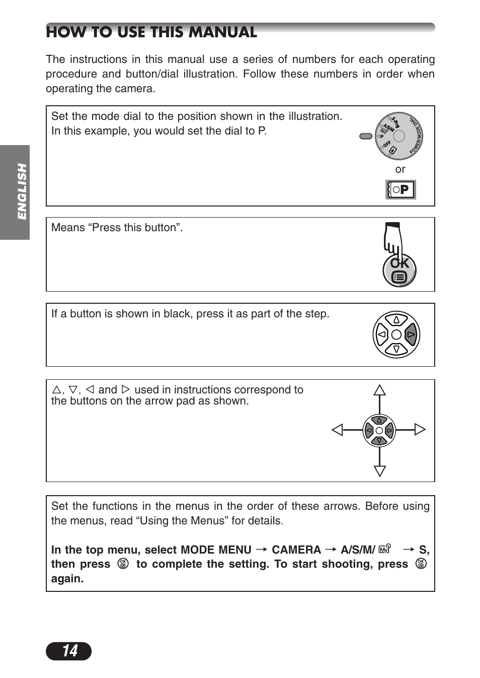 Сс й н, How to use this manual | Olympus C-3020ZOOM User Manual | Page 14 / 180