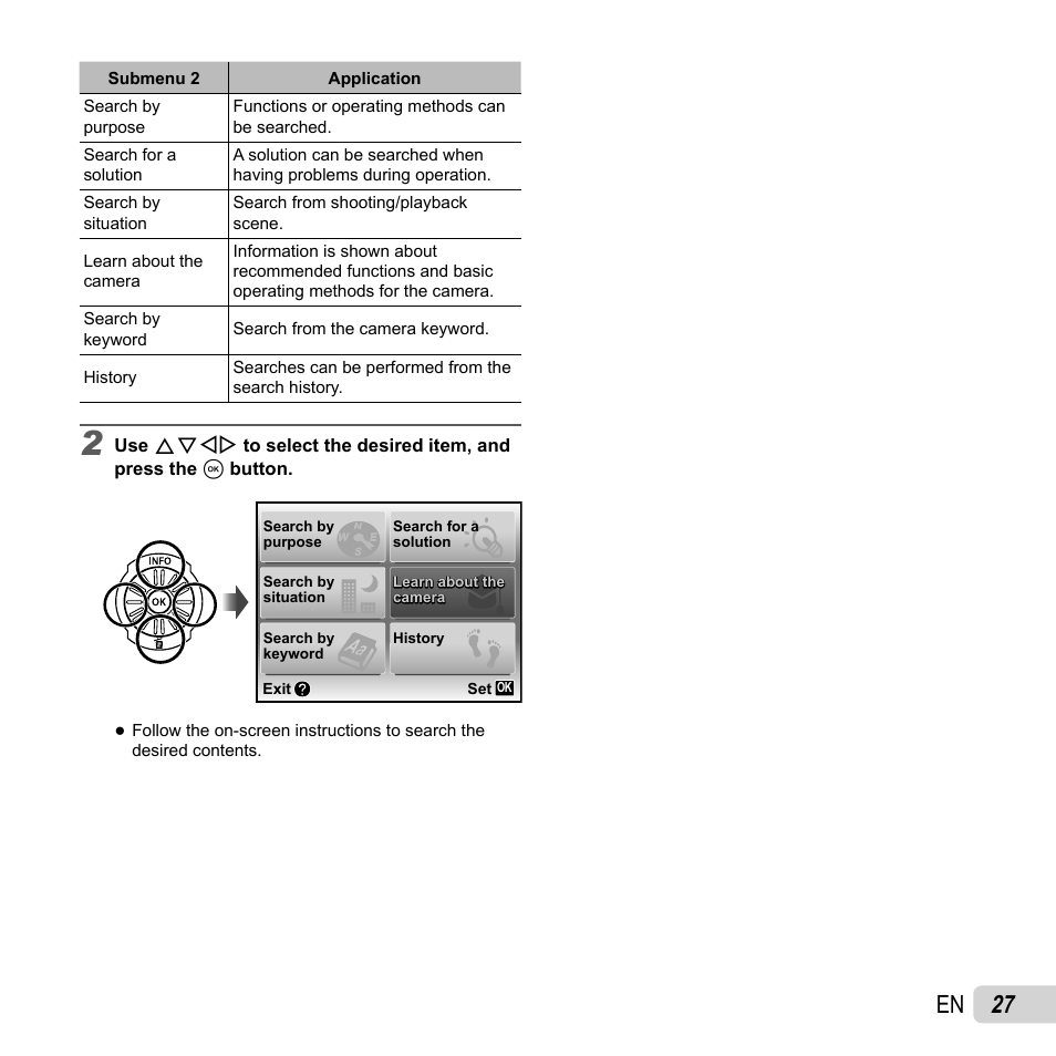27 en | Olympus SP-610UZ User Manual | Page 27 / 84