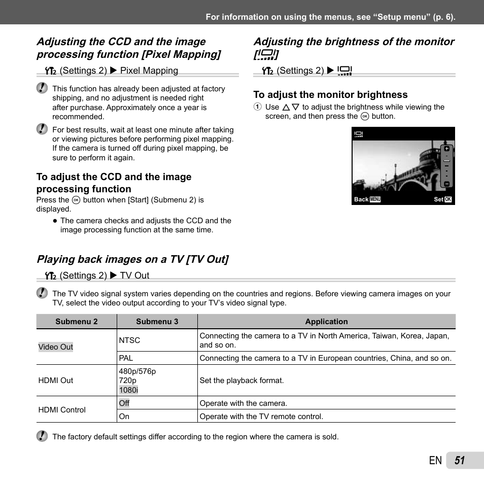 51 en, Playing back images on a tv [tv out | Olympus SP-610UZ User Manual | Page 51 / 84