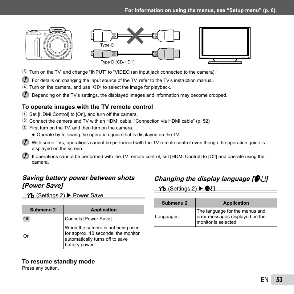 53 en | Olympus SP-610UZ User Manual | Page 53 / 84