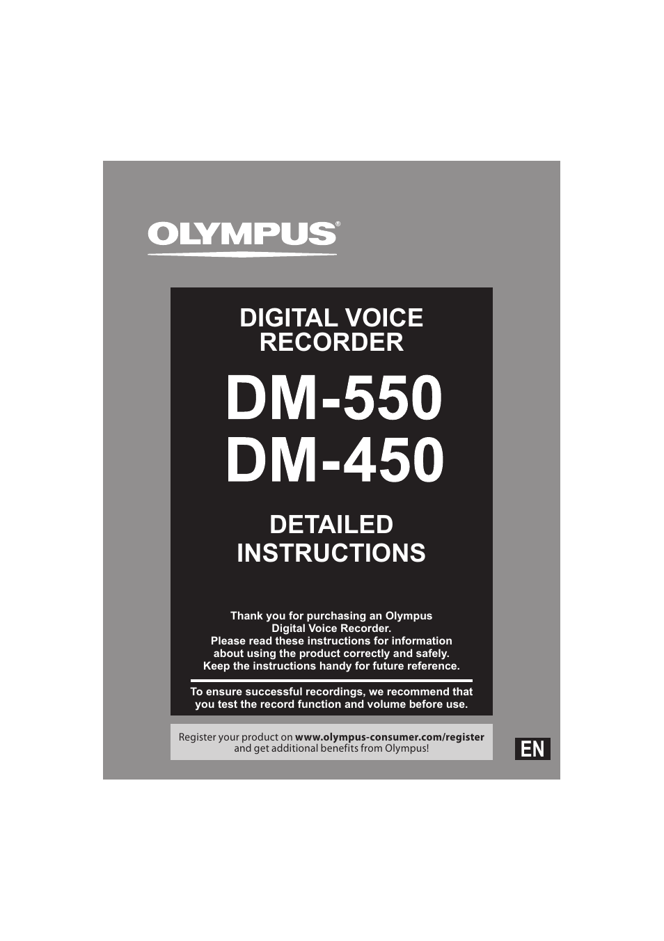 Olympus DM-550 User Manual | 128 pages