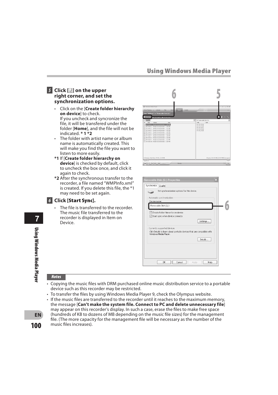 Olympus DM-550 User Manual | Page 100 / 128