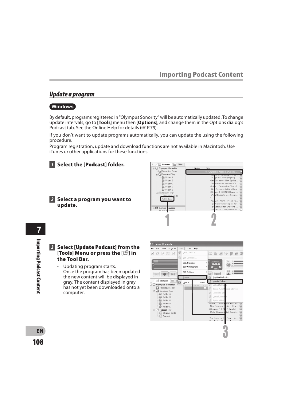 Olympus DM-550 User Manual | Page 108 / 128