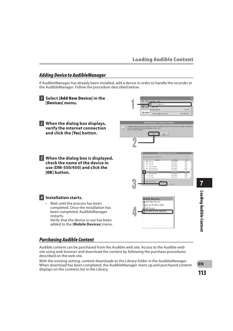 Olympus DM-550 User Manual | Page 113 / 128