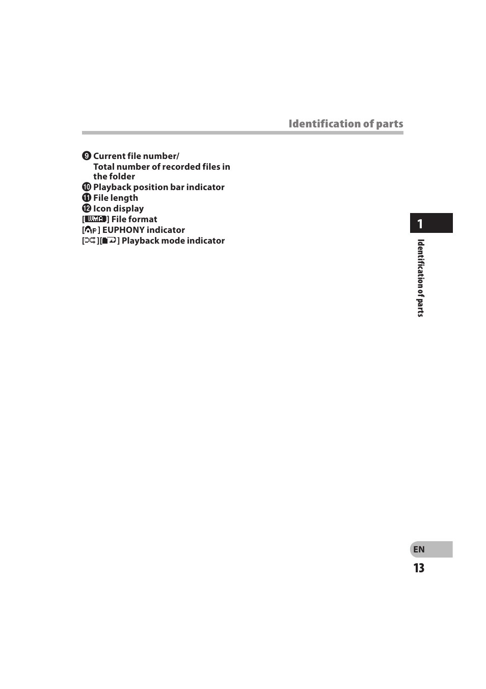 Olympus DM-550 User Manual | Page 13 / 128