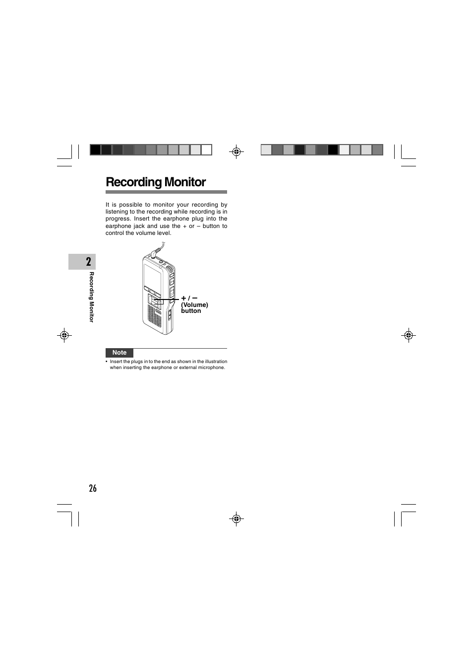 Recording monitor | Olympus DS-2400 User Manual | Page 26 / 64