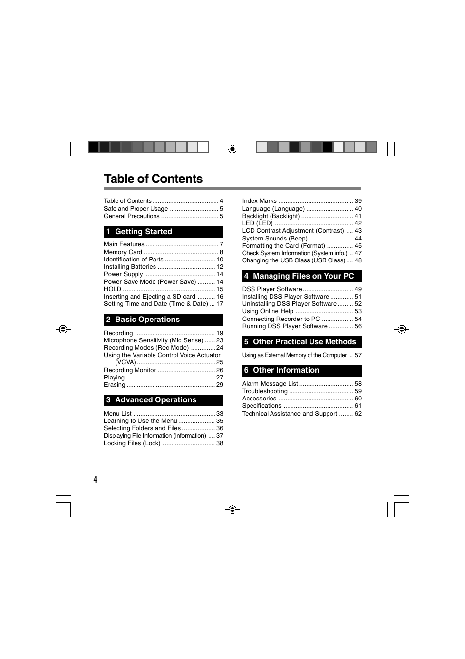 Olympus DS-2400 User Manual | Page 4 / 64