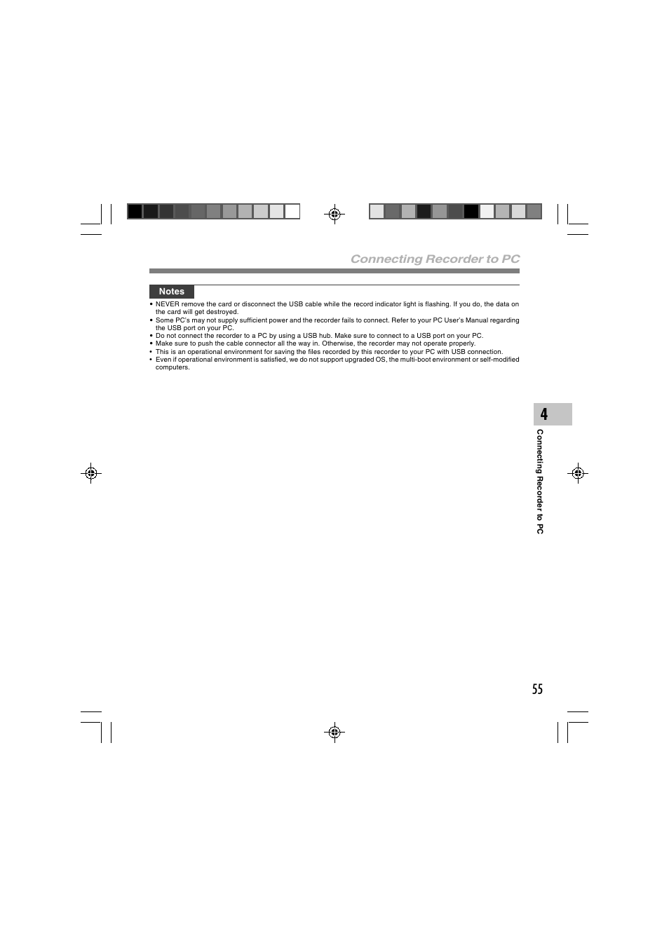 Connecting recorder to pc | Olympus DS-2400 User Manual | Page 55 / 64