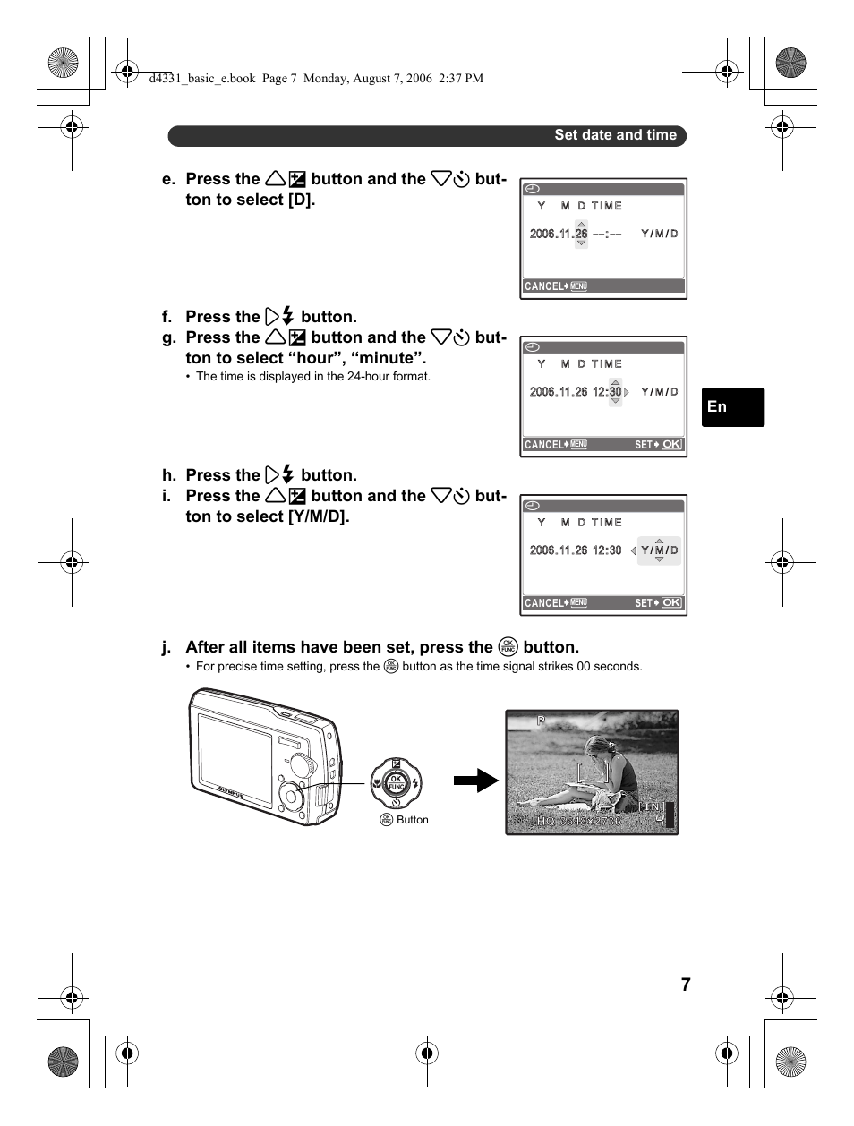 Olympus D 1000 User Manual | Page 7 / 84