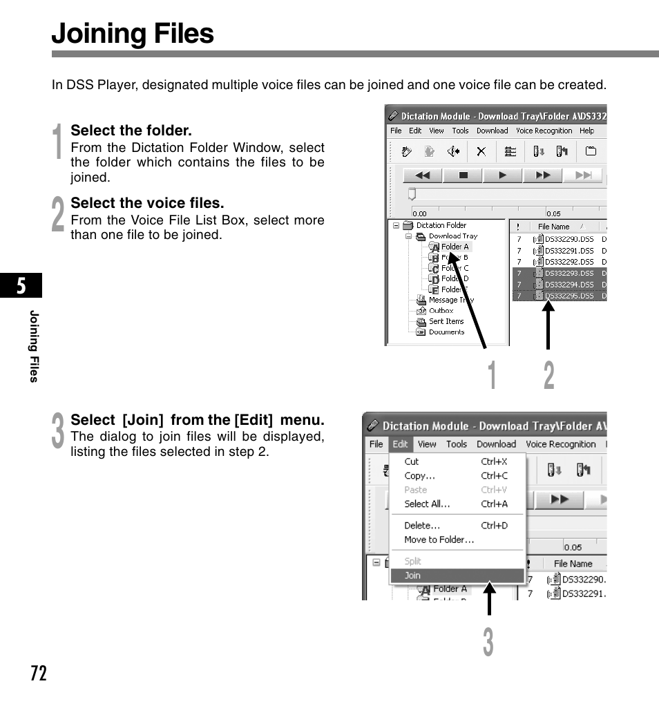 Olympus DS3300 User Manual | Page 72 / 94