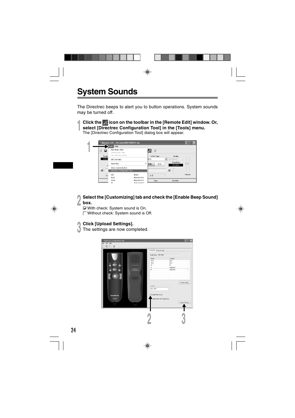 Olympus Directrec DR-1000 User Manual | Page 24 / 36