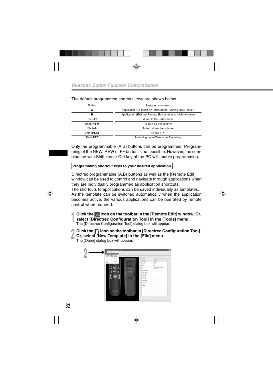 Olympus Directrec DR-1000 User Manual | Page 32 / 36