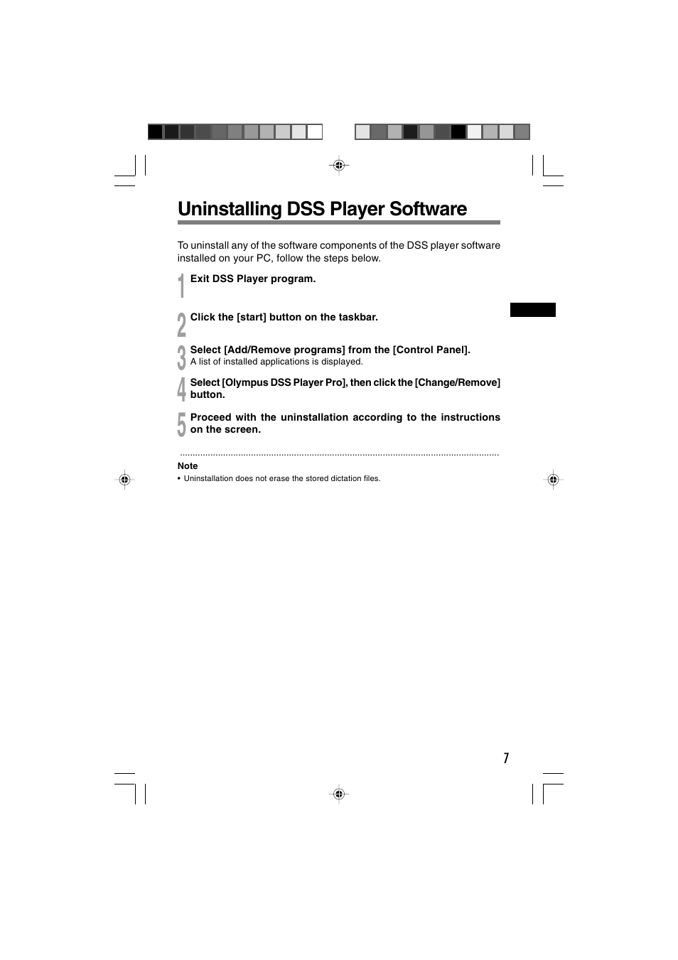 Olympus Directrec DR-1000 User Manual | Page 7 / 36