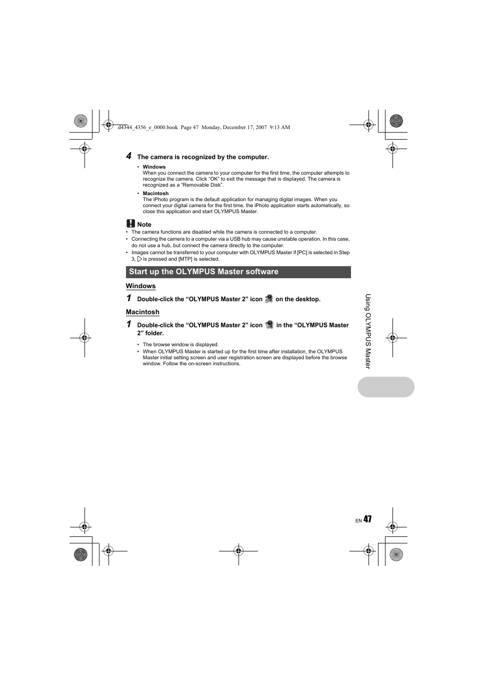 Olympus 1020 User Manual | Page 47 / 84