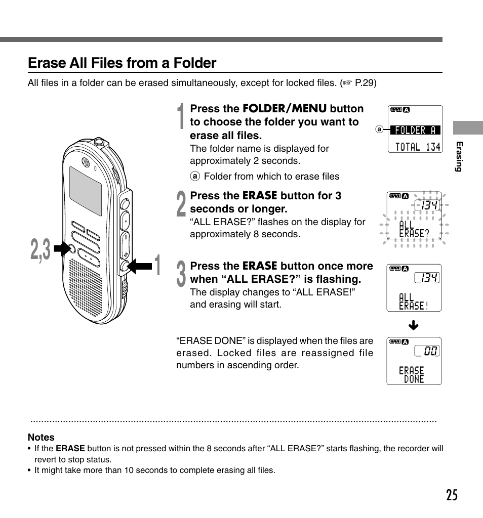 Olympus DS-333 User Manual | Page 25 / 76