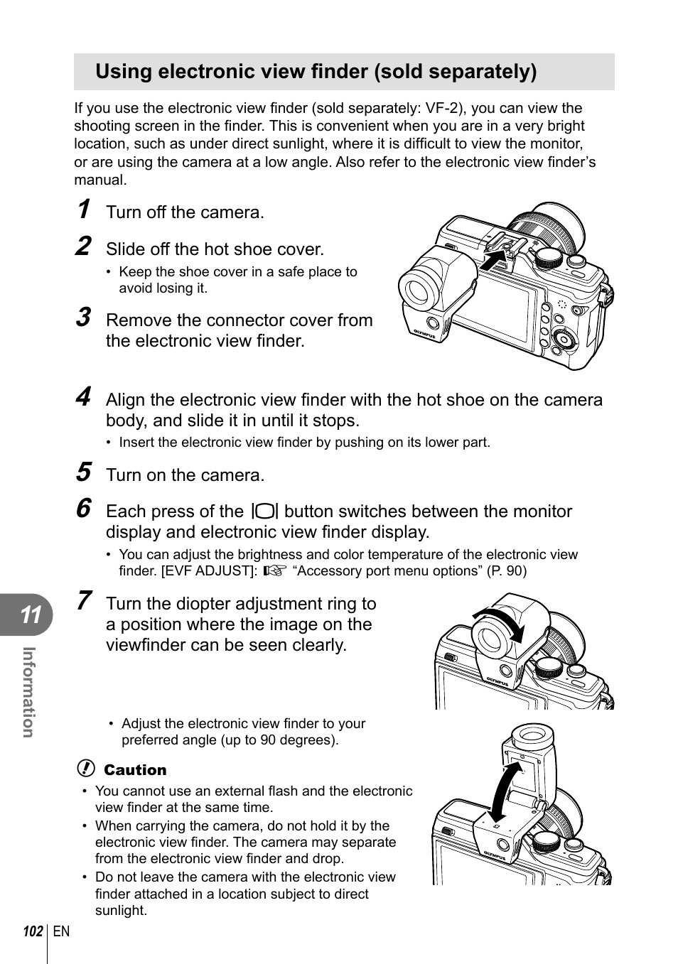 Olympus E-PL2 User Manual | Page 102 / 124