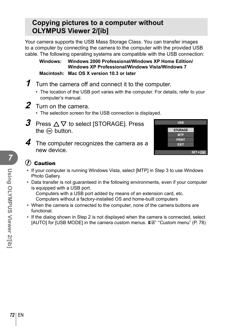 Olympus E-PL2 User Manual | Page 72 / 124