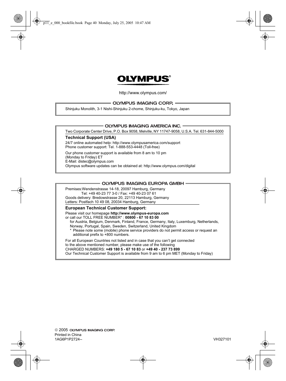 Olympus P-11 User Manual | Page 164 / 164